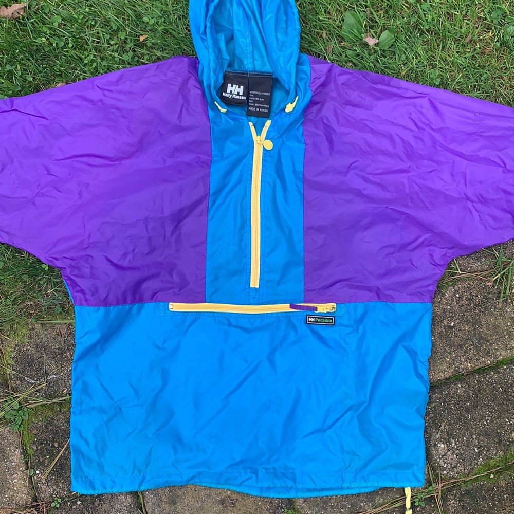 Helly Hansen Packable Retro Windbreaker (no size tag) but L/XL